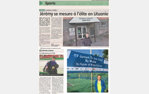 Les Premiers pas de nos jeunes à l'international et autres résultats