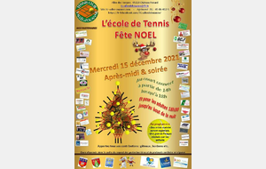 L'école de tennis fête NOEL