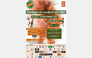 Tournoi du TCVO du 19 août au 10 septembre 2023 - Doubles 