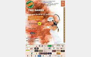 Tournoi du TCVO du 19 août au 10 septembre 2023 - TMC Dames 3ème série