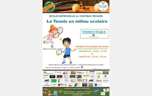 Le tennis en milieu scolaire - Ecole maternelle de Château-Renard