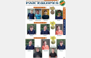 Récap des catégories engagées en phase finale 15/16 et 17/18