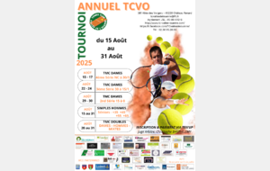 Tournoi annuel TCVO du 15 au 31 août 2025