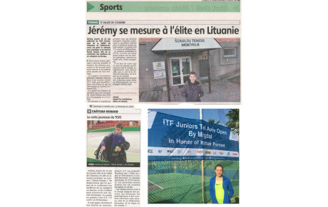 Les Premiers pas de nos jeunes à l'international et autres résultats