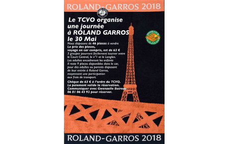 La journée Roland Garros 2018