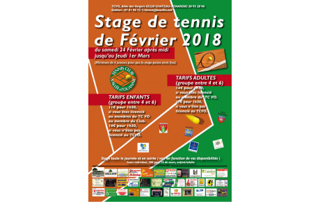 Stage de Février