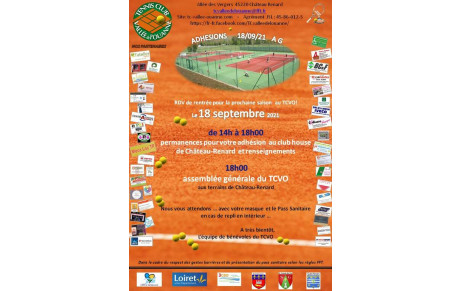 Assemblée générale et inscriptions le 18/09/2021