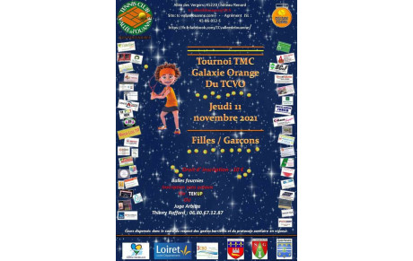 À vos agendas, dans 1 mois aura lieu le TMC orange. Nombre de places limitées. À vos raquettes 🎾 