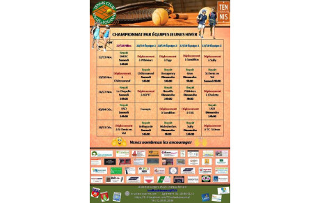 Championnat de jeunes par équipe - hiver 