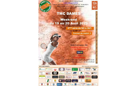 Tournoi du TCVO du 19 août au 10 septembre 2023 - TMC Dames 4ème série