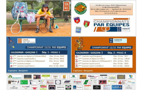 Championnats par équipe jeunes 15/16 ans 