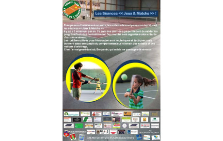 Les séances &quot;JEUX ET MATCHS&quot;  pour les enfants 