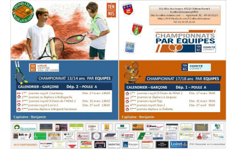 Championnat jeunes  13/14ans et 17/18ans_ Garcons