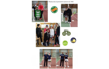 Les 6 premières places du TMC Dames