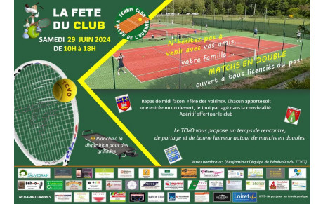 FÊTE DU CLUB  samedi 29 juin 2024  de 10h à 18h