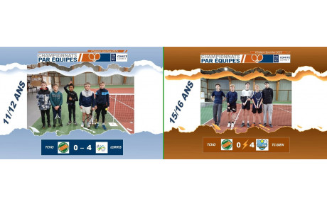 Résultats de la 5ème journée 11/12 ans et 15/16 ans