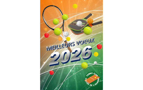 Le TCVO vous adresse ses meilleurs voeux pour 2026