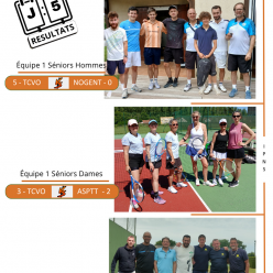 Résultats de la 5ème journée championnats séniors