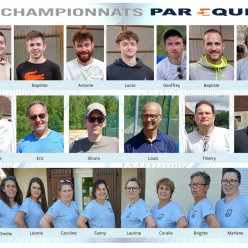 Classements des championnats par équipes séniors