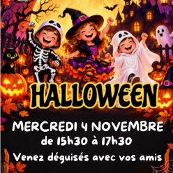 Venez le 4 novembre avec vos amis fêter Halloween  🎃🎃